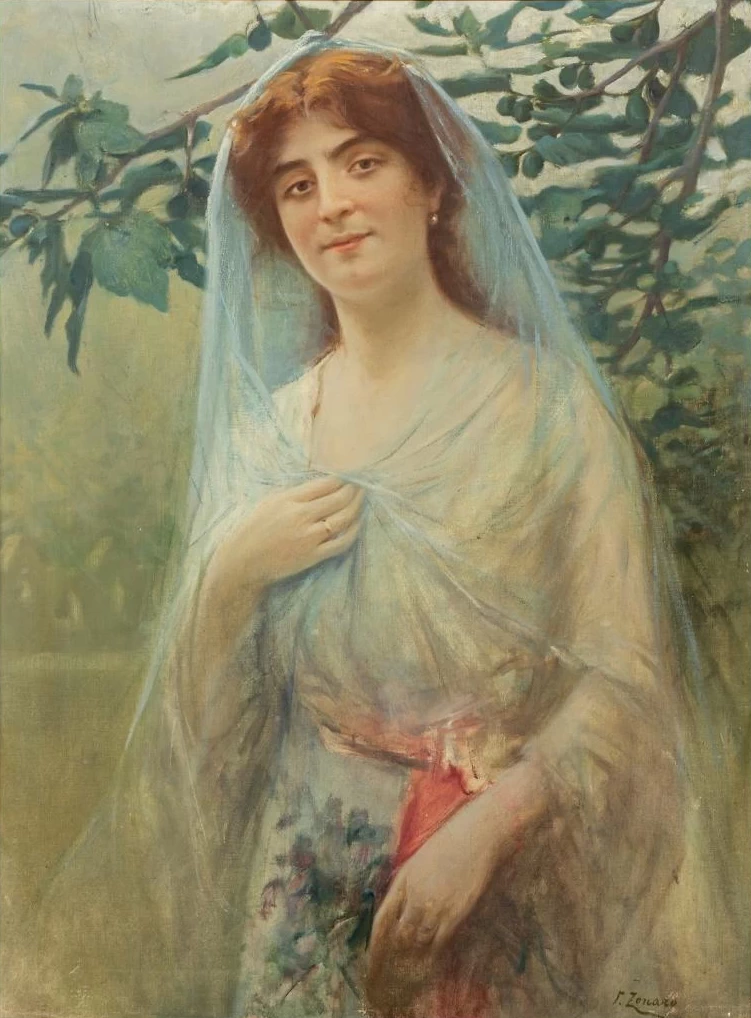 Fanciulla tra gli ulivi